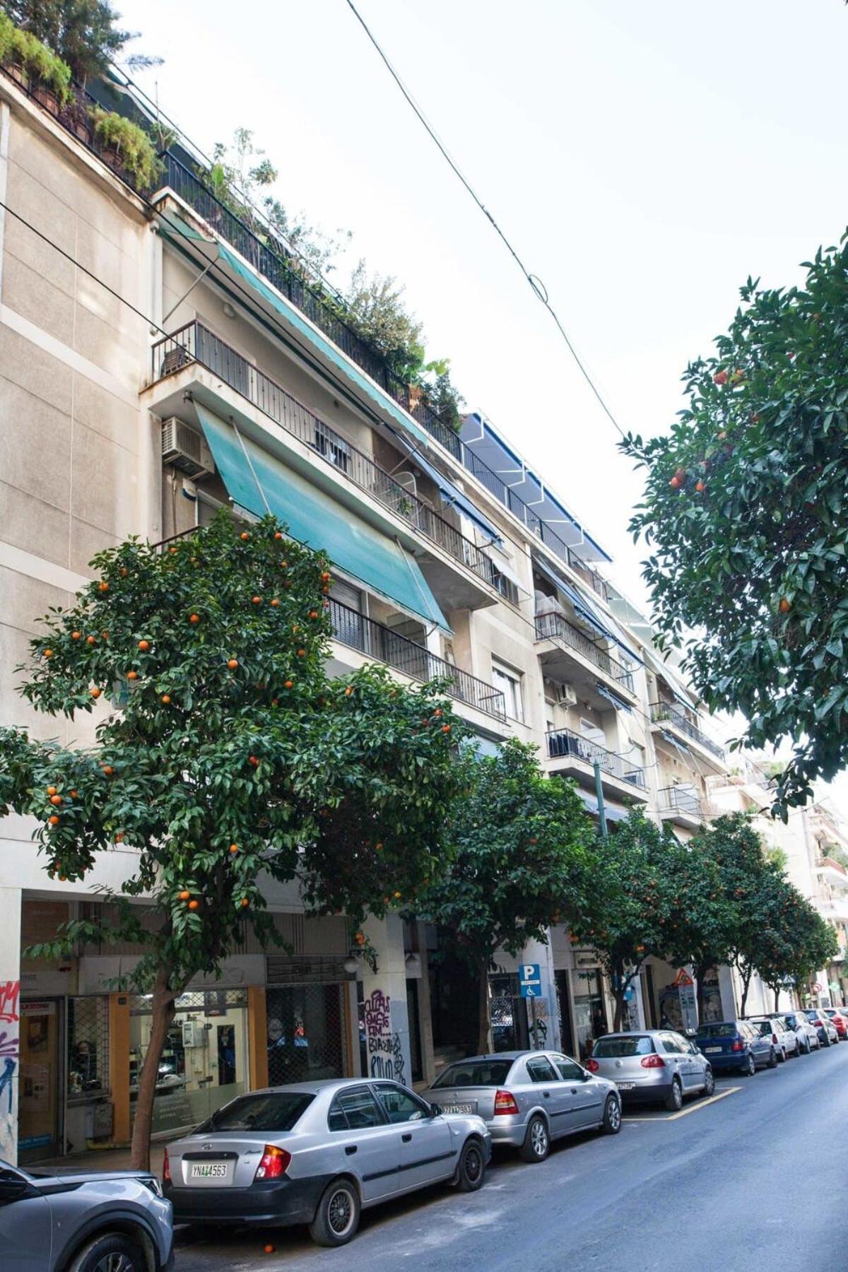 Charming Vintage 2Br Apartment With Balcony In Koukaki Atena Exterior foto